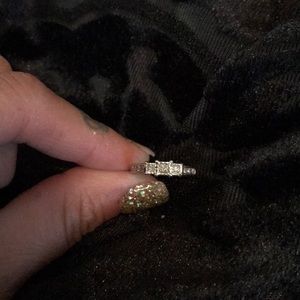 Three stone diamond ring